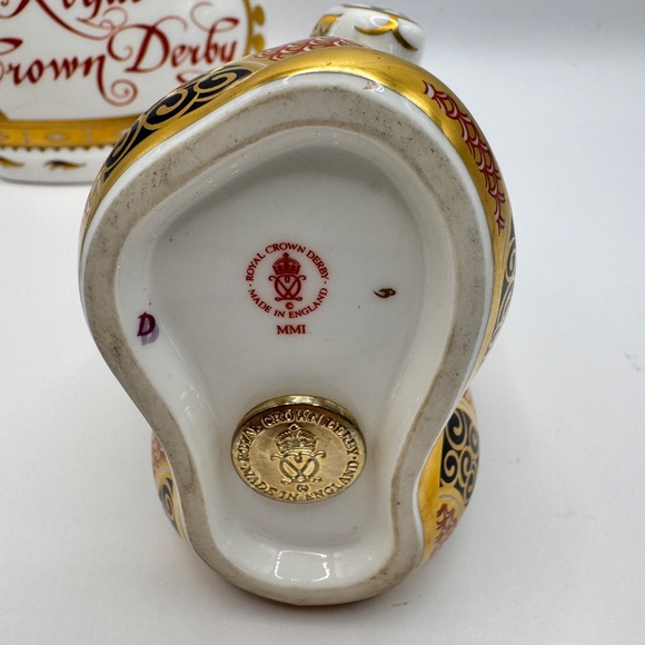 Royal Crown Derby Old Imari Snake paperweight. 2001 year of the Snake. - Picture 8 of 12